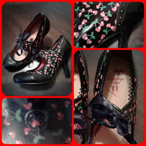 Banned (UK) Shoes - 🍒❤Cherry Heart Pumps!😍